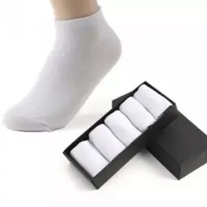 ( )스탠다드 남성 발목 양말5 켤레화이트 스니커즈 남성용 남자 면양말 캐주얼