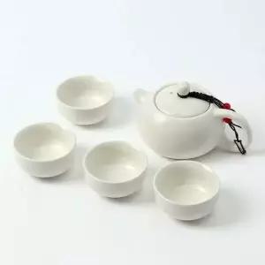 이시아르 도자기 4인 다기 다도세트 백자자기 4인자기세트 찻잔세트 티주전자