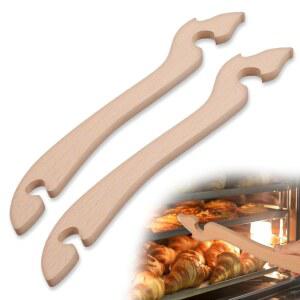 Ymapinc 2Pcs 오븐 랙 풀러 우드 푸시 풀 도구, 나무 스틱, 핫 랙을 안전하게 꺼내고 주방 토스터 오븐용 긴 손잡이 액세서리