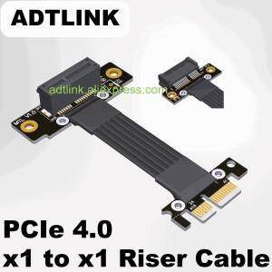 ADTLINK PCIe 4.0 x1 - 라이저 케이블 고속 PCI-Express 그래픽 연장 (네트워크 카드  사운드 LAN  USB Gen