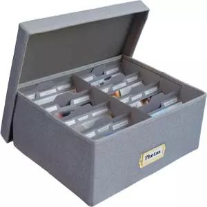 스프르타이 리넨 사진 보관함 u2013에는 1700장의 24개의 조절 가능한 칸막이 및 72개의 라벨 봉투 레시피