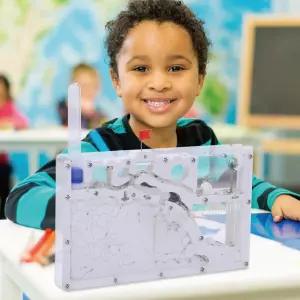 NAVA딜 샌드 앤트 팜 캐슬 2023 및 서식지 교육 학습 과학 키트 장난감 생태계 연구 개미 행동