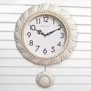 GB7068 무소음 민들레 추 벽시계 빈티지모던아이보리 벽시계 빈티지시계 추시계 무소음시계 인테리어시계