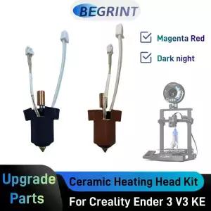 Creality Ender-3 V3 KE 3D 프린터 핫 엔드 노즐 V3 KE 용 실리콘 양말 용 세라믹 가열 헤드 키트