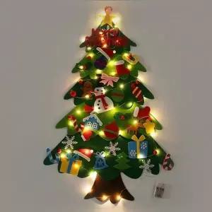 ( )DIY 펠트 크리스마스 벽트리 LED 와이어전구포함_24031299