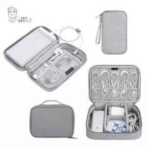 여행용 파우치 휴대용 보조 충전기 케이블 다용도 배터리 정리 (WFKCQ8X)