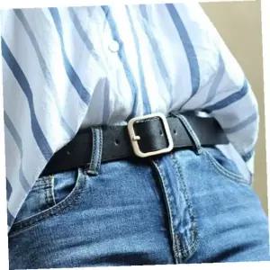 [셀러에이드]여성벨트 로빈 스퀘어 여성 가죽벨트 패션 버클벨트