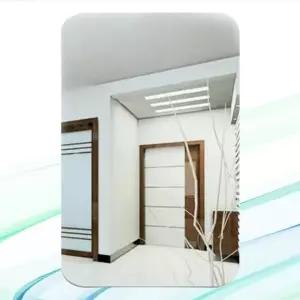 타원형 벽걸이 안전거울 무타공 부착 화장대 욕실거울 (WFKC32E)