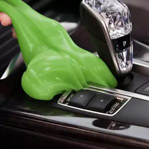 미스틱홈 자동차 청소 젤 160g 인테리어 디테일링 PC 키보드 용품 자동 도구 먼지 제거용 슬라임 키트(그린