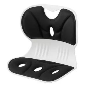 바른 자세 교정 의자 척추 교정 등받이 좌식 의자 블랙 J691