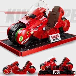 MOC 창의력 미니 오토바이 빌딩  모델 도시 스포츠카 벽돌 14세 이상를위한 장난감 생일 선물 세트