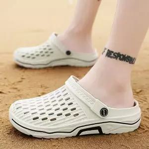 고품질 데일리 투웨이 아쿠아 슬리퍼(275mm) (아이보리) 펀칭샌들 (WFKDTAM)