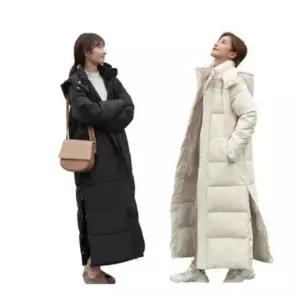 겨울 발목까지 롱한 후드 패딩 긴롱패딩 여자롱패딩 (WFKDFW4)