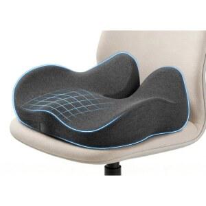 사무용 인체공학적 시트 쿠션, 테일본, 콕시엑스, 엉덩이 및 허리 압박 완화용 대형 U자형 메모리 폼 의자 사무실, 게임 장시간 앉아 있는 편안한 책상 패드