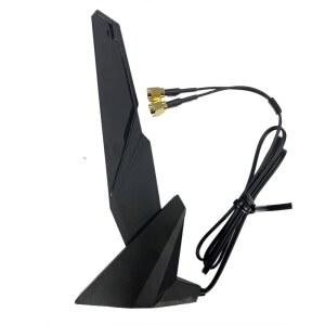 SAMXI SMA WiFi 6e 2T2R Antenna 2.4G /5G Dual Band for GIGABYTE AORUS Z390 Z270 Z370 Z490 Z590 Z690 X470 X570 X570S X570I H470 H470I H610 B460 B450 B550 B560 B660 AX X299X Magnetic Base PC Desktop