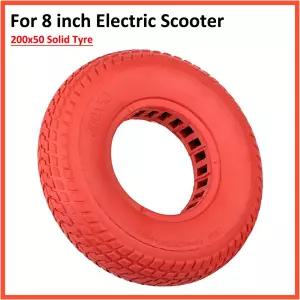 8 인치 전기 스쿠터 전면 및 후면 휠 허니컴 타이어 미끄럼 방지 고무 액세서리 용 200x50 솔리드 타이어