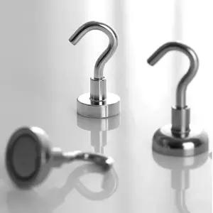 16mm 16mm자석후크 수납용자석걸이 미니자석후크 10개입 (WFKC511)