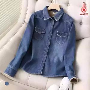 KARRA 백워싱포켓데님셔츠_A5W0817