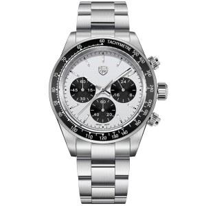 [미국배송] 롤스티미 파가니 디자인 남성용 크로노그래프 손목시계 VK63 무브먼트 풀 스테인리스 스틸 100M 방수 세라믹 베젤 합성 사파이어 유리 남성 아날로그 패션 스포츠 - 7931