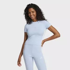 아디다스 에센셜 3S 슬림 베이비 티 - 블루:화이트 JE1241 3162993 202841