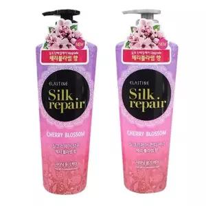 엘라스틴 샴푸 린스 550ml 벚꽃 머리 헤어 관리모발 두피 가정용 데일리 머릿결 케어