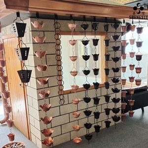 사찰 지붕 빗물 받이 드레인 펜션 물받이 기와지붕 세트 판넬 사원