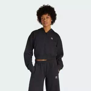 아디다스 에센셜 프렌치 테리 크롭 지퍼 후디 KE3215 3706131 202980