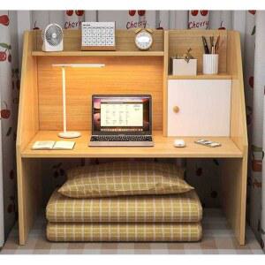 좌식 실 책상 1인용 (스탠딩모델)화이트책장후면패널 노트북 공부방 수납 테이블 원룸