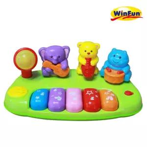 윈펀 정글밴드 피아노노 유아완구 장난감 아기 아기노 노장난감 감각발달 멜로디