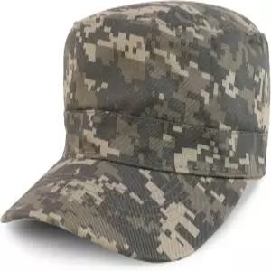 아미크루 리버서블 플랫 탑 밀리터리 스타일 코튼 캡