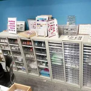 네일샵 파츠 정리함 슬라이딩 서랍장 젤 보관함 네일 보관 파일 핑크 소품