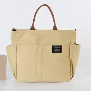 토트백 크로스 캐주얼 캔버스 데일리 가방 베이지 (WFKDXXY)