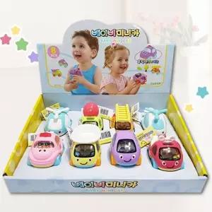 베이비 미니카 8개 세트장난감 자동차 어린이 이비카 후릭션