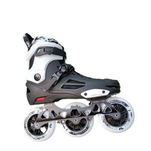 레이싱 인라인 3륜 바퀴 스피드 성인인라인 36 섬유 125휠 블랙 성인