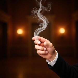 손가락 연기 마술 트릭 종이 클로즈업 할로윈 파티 사용하기 쉬움 경험 필요 없음 선물