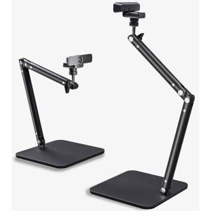 Advenza 웹캠 카메라 스탠드, 휴대폰 마운트, 웹캠용 견고한 책상 마운트 C922 C930e C920S C920C615 C960x BRIO 4K, 1/4인치 스레드 포함 우등