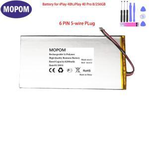 Alldocube Cube iPlay 40h Pro 8/256GB 태블릿 PC용 리튬 폴리머 배터리 6 핀 5 와이어 플러그 3.8V 6200mA