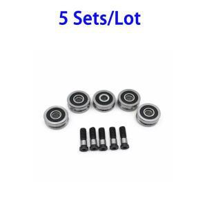 5대/몫 SG10 + M4 나사 볼트 베어링 강철 U 그루브 풀리 가이드 롤러