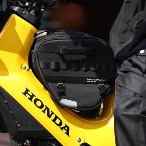 호환 Rhinowalk 오토바이 스쿠터 터널 가방 혼다 CC110용 15L 탱크 테일 안장 보관 뒷좌석
