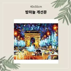 (OH) 명화유화그리기 A-099 밤하늘 문 중형 40x50DIY그리기 집콕 콕취미 그리기 생활 킬링타임