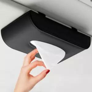 차량용 티슈케이스 선바이저형 사각커버 홀더 각커버 용케이스 휴지걸이 걸이