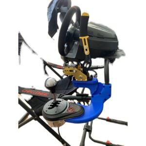 에볼루션 레이싱휠 거치대 화이트 게임 챌린지 운전게임 서포트 조종석 스티어링휠 컨버터