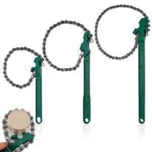 MBAIYO 3개 헤비 듀티 체인 렌치 세트, 9