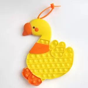 노랑거위 초대형 팝잇 푸쉬 장난감 감각 모양 형잇 초형 팟잇 뽁뽁이 뽁이