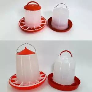 병아리 반자동 모이통 물통 사료통 닭먹이 새 1.5kg 오리
