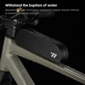 호환 WEST BIKING 자전거 탑 튜브 백  TPU 사이클링 프론트 나사 스트랩  방수 자갈 로드 바이크 프레임