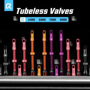 호환 RYET Presta 튜브리스 밸브 44/60/70/80mm 도로/MTB용 자전거 CNC 알루미늄  코어 탈착식  실란트-Com