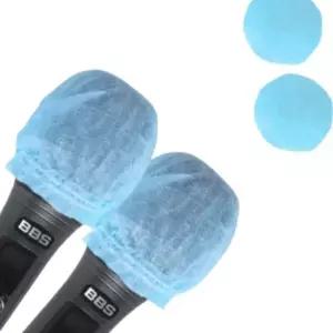 [셀러에이드]밴드커버 일회용 부직포 마이크 커버 2P 1set 블루