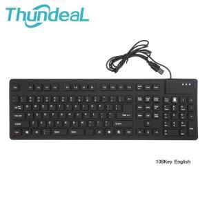 실리콘 소프트 키보드 러시아어 EN USB 유선 게이머, 방수 태블릿 데스크탑 PC 85