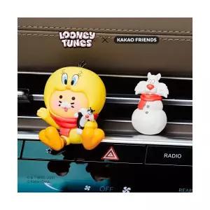 카카오프렌즈 루니툰즈X카카오프렌즈 트위티 차량 방향제피규어 세트 베이비춘식이